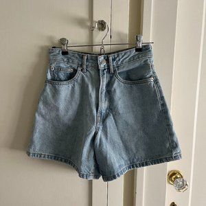 Everlane A-Line Denim Short, Size 24